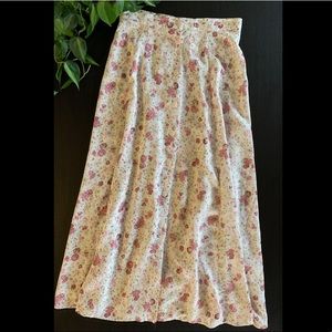 SOLD! Vintage Floral Skirt!